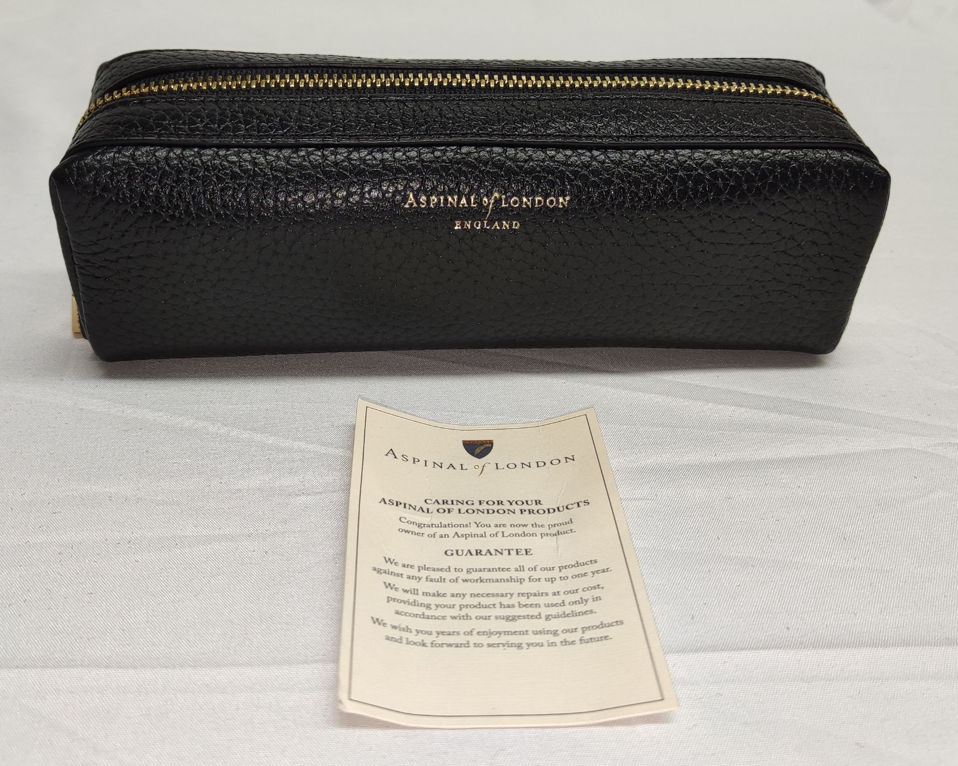 1 x ASPINAL OF LONDON Small London Case In Black Pebble - Boxed - Original RRP £75 - Ref: 6852686/ - Image 14 of 14