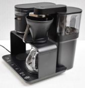 1 x MELITTA 'Epos' Coffee Machine with Integrated Grinder And Touch Panel, In Black and Chrome -