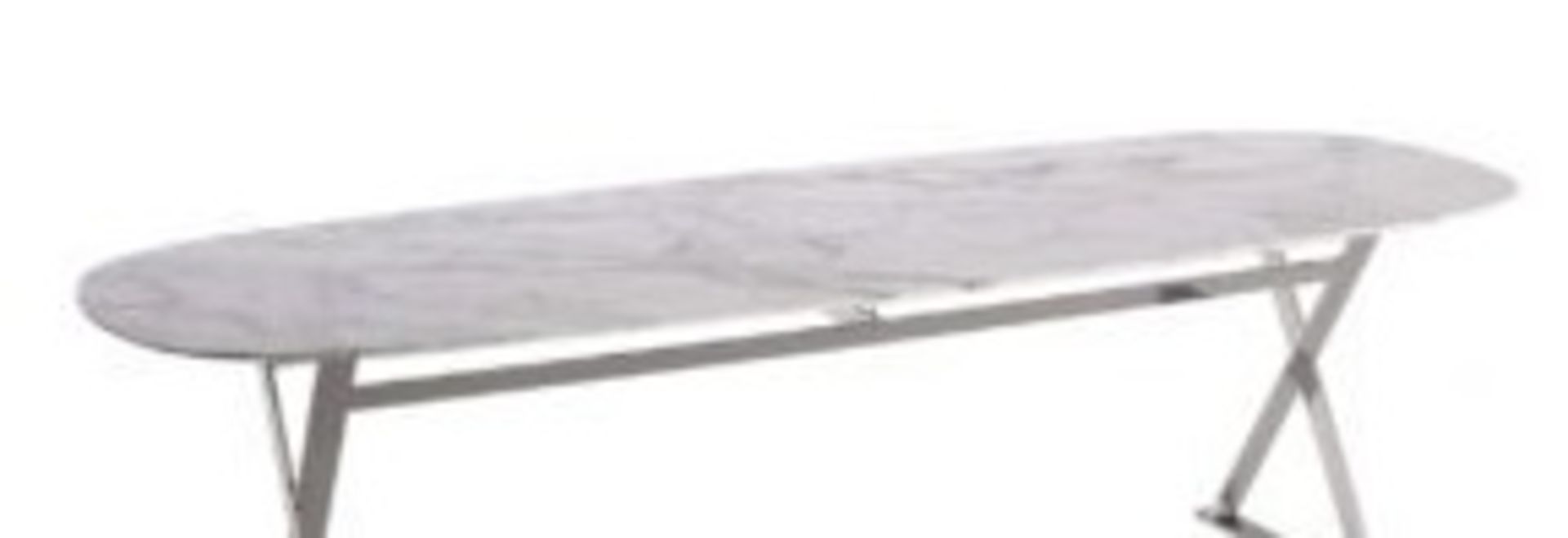 1 x B&B Italia / MAXALTO 'Astrum' Calactta Marble Table Top  - 230 x 100cm - CL987 - Location: - Image 2 of 3