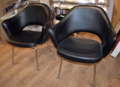 A Pair Of Stylish Armchairs - Recently removed From An Executive Office Environment - CL987 -