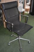 1 x Office Chair In Black & Chrome - Ex-Display Showroom Piece - Ref: G017 G/IT - CL011 -