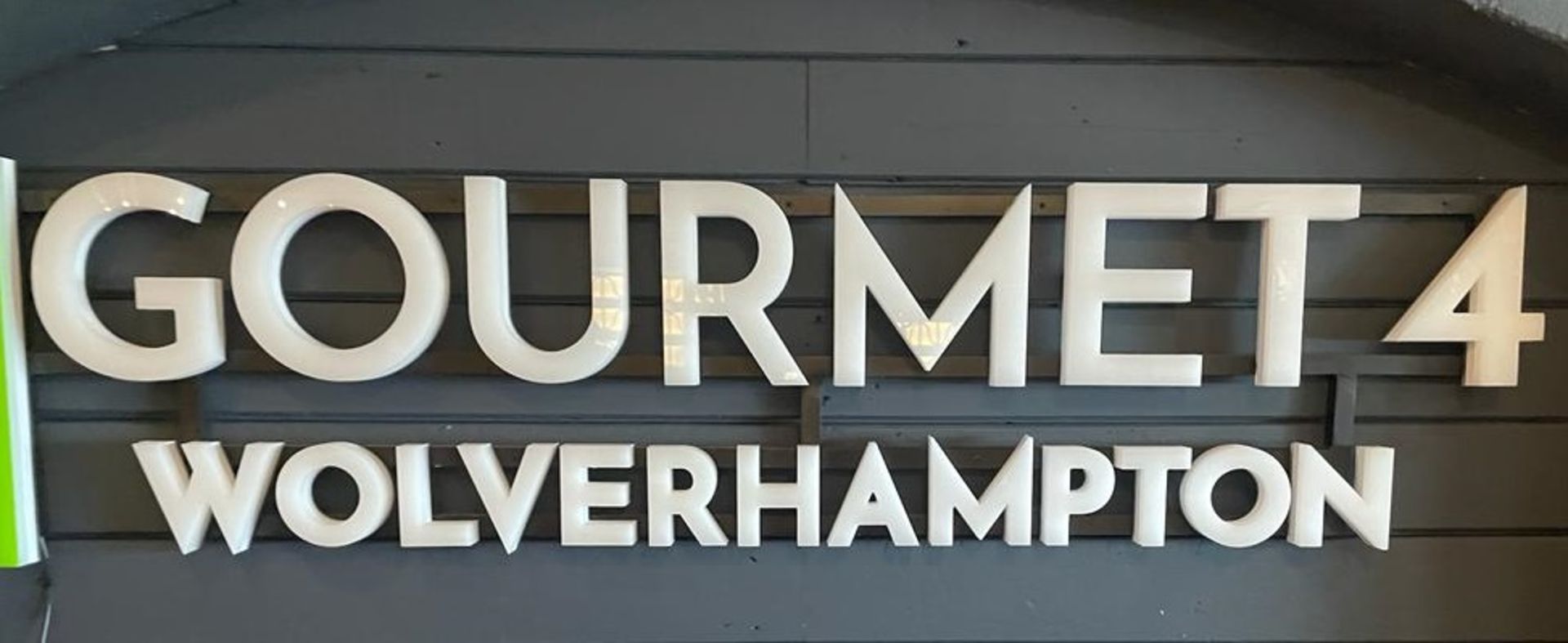 1 x Wall Mounted Illuminated Sign - Gourmet 4 Wolverhampton - Ref: 80 - CL864 - Location: - Image 7 of 7