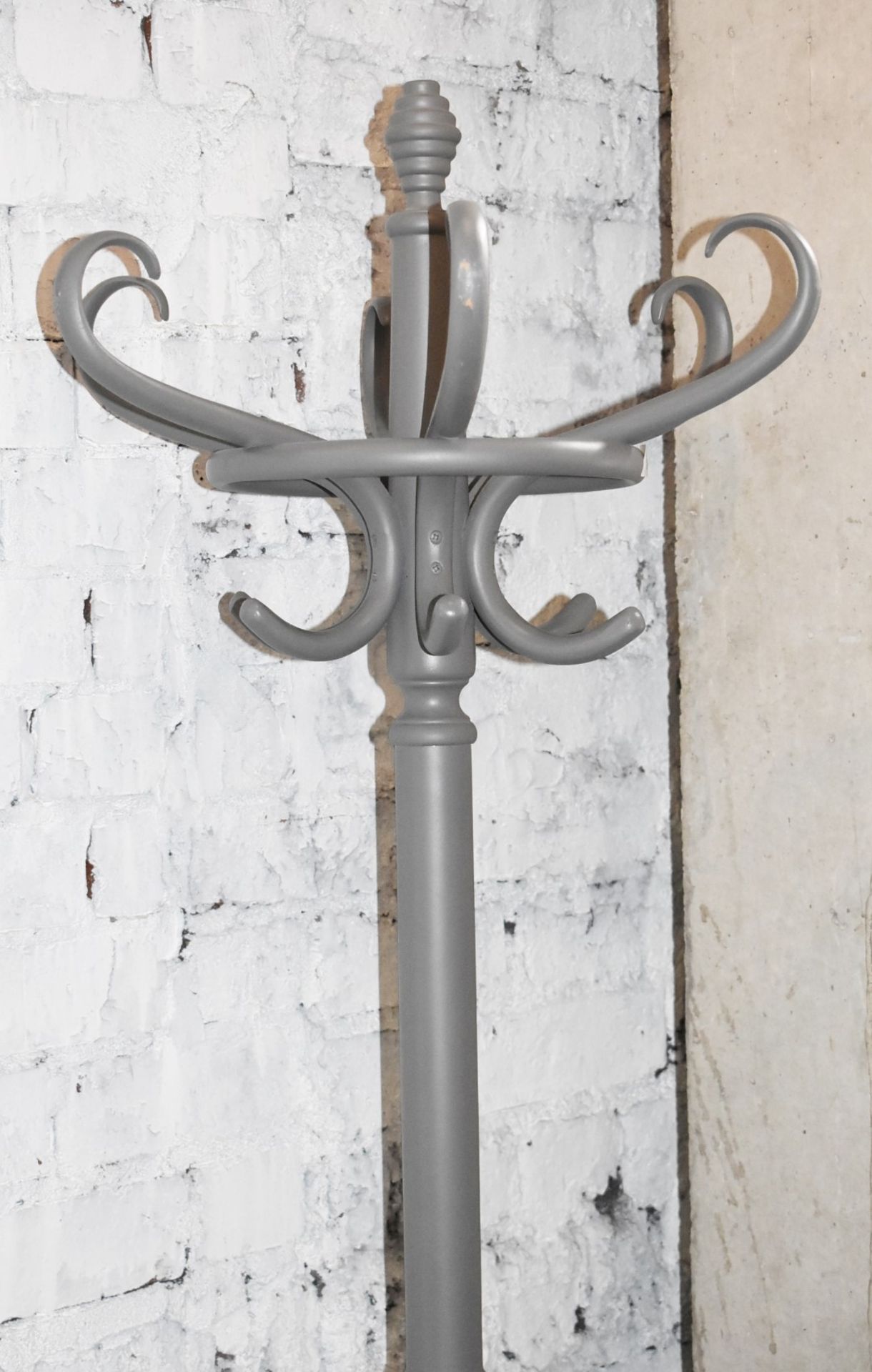 1 x Bentwood Coat Hanging Stand With a Contemporary Grey Finish - Image 2 of 4