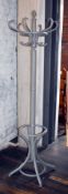 1 x Bentwood Coat Hanging Stand With a Contemporary Grey Finish