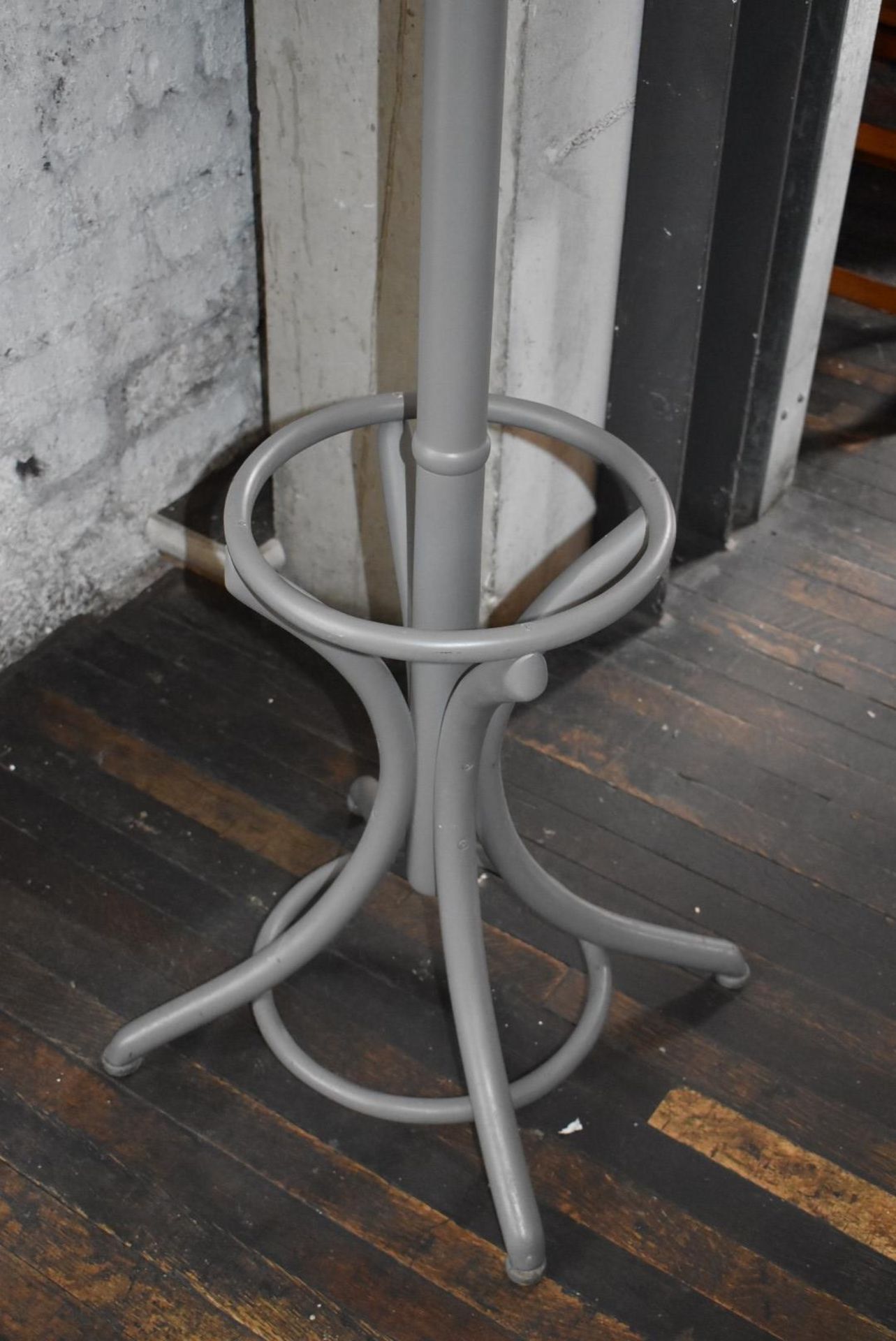 1 x Bentwood Coat Hanging Stand With a Contemporary Grey Finish - Image 3 of 4
