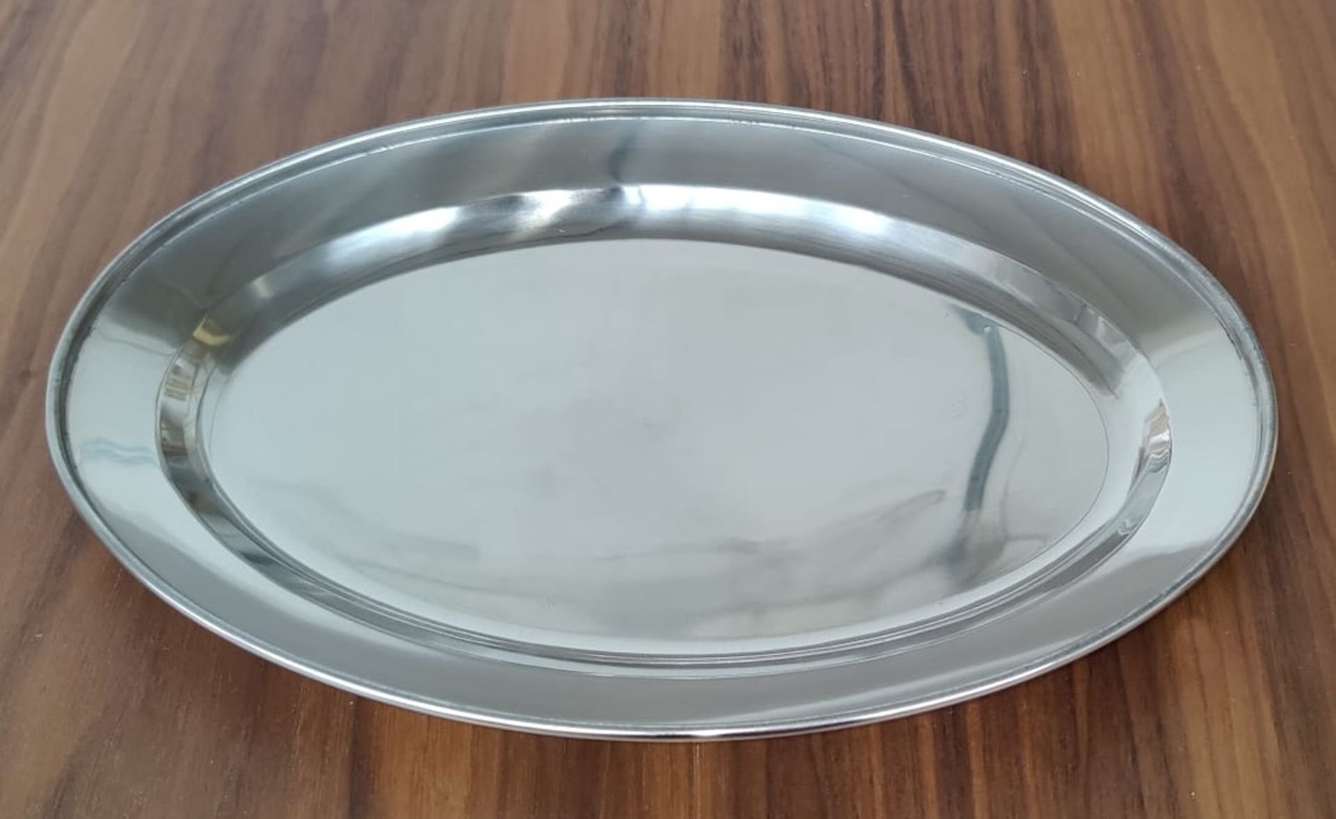 18 x Stainless Steel Small Oval Service Trays - Size: 255mm x 180mm - Brand New Boxed Stock RRP £90 - Image 2 of 8