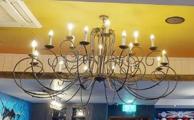 1 x Oranate Chandelier With Approximately Twenty Candle Lights