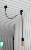 10 x Black Rope Lights With Exposed Bulbs
