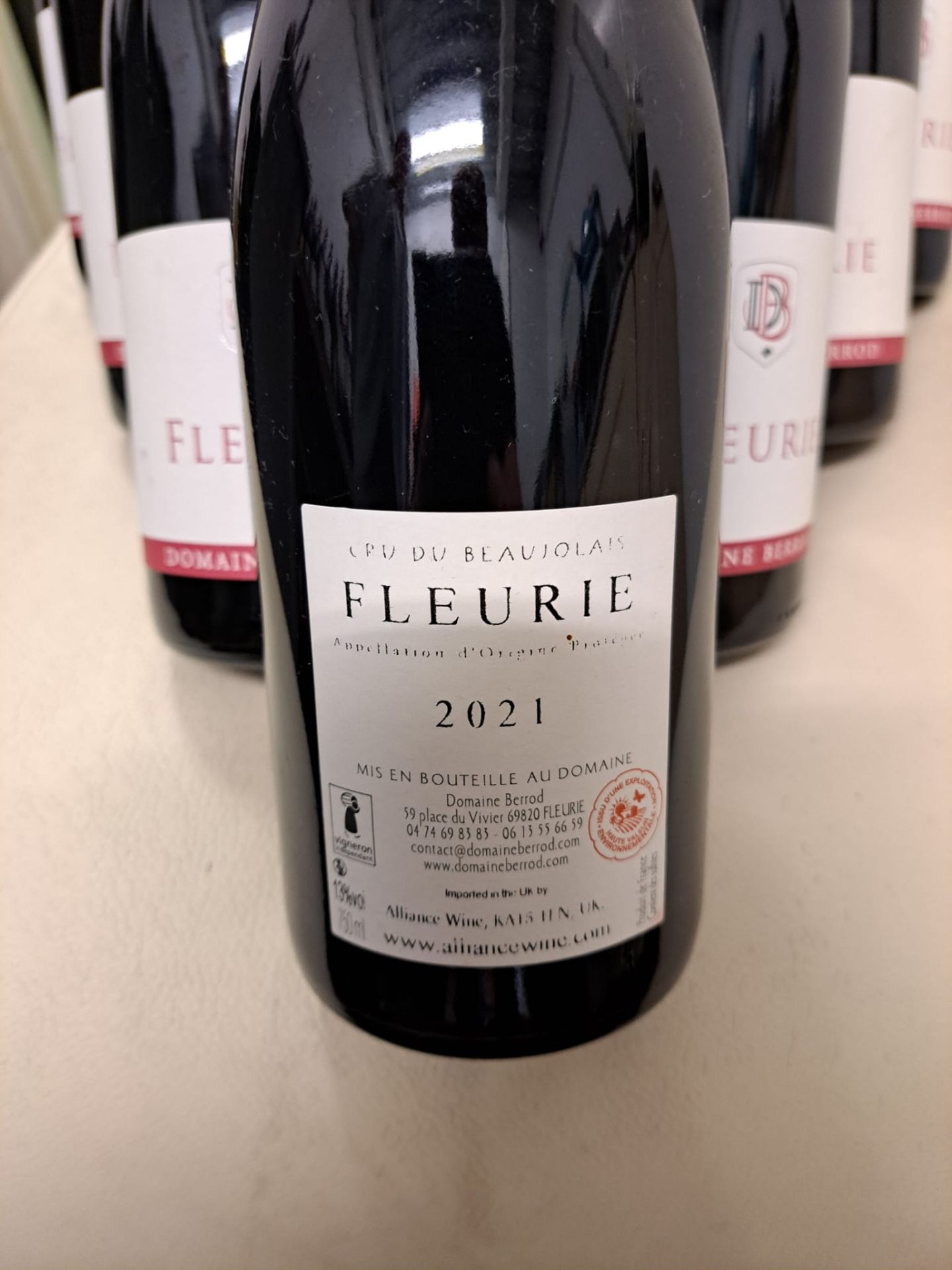 10 x Bottles of 2021 Domaine Berrod Fleurie Red Wine - Retail Price £150 - Ref: WAS010 - CL866 - - Image 3 of 3