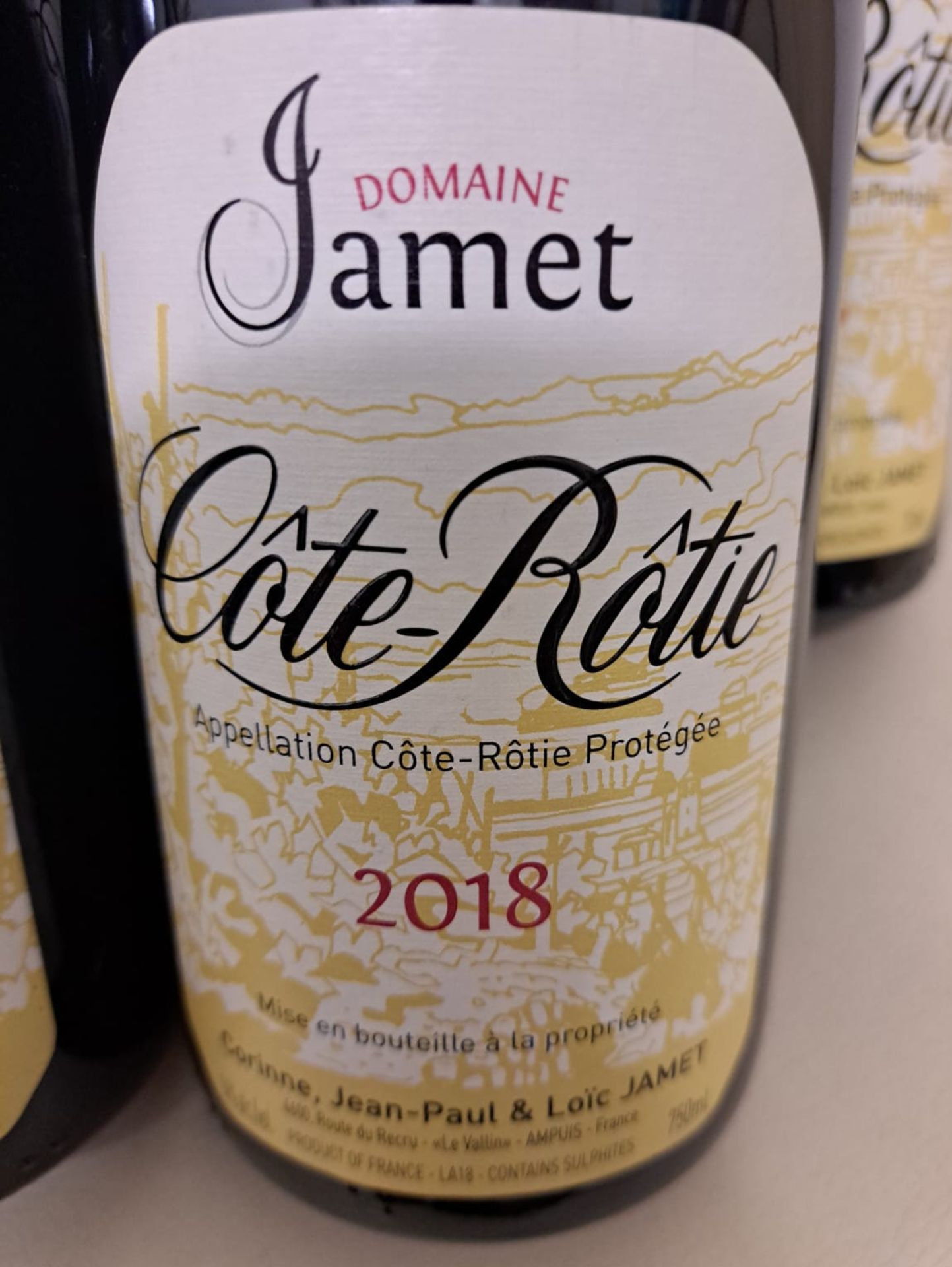 3 x Bottles of 2018 Domaine Jamet Cote-Rotie Red Wine - Retail Price £450 - Ref: WAS079A - CL866 - - Image 2 of 2