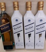 4 x Bottles of Johnnie Walker Blue Label Scotch Whiskey - Ref: WAS154 - CL866 - Location: Essex