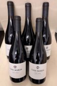 5 x Bottles of 2019 Casa Marin Litoral Pinot Noir Red Wine - Retail Price £100 - Ref: WAS040 - CL866