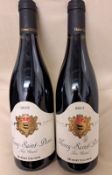 2 x Bottles of 2018 Domaine Hubert Lignier Morey-Saint-Denis Tres Girard Red Wine - Retail Price £