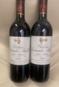 2 x Bottles of 1996 Chateau Sociando-Mallet, Haut-Medoc, France - Dry Red Wine - Retail Price £260 -