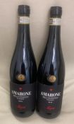 2 x Bottles of 2018 Allegrini Amarone Della Valpolicella Classico DOCG Red Wine - Retail Price £