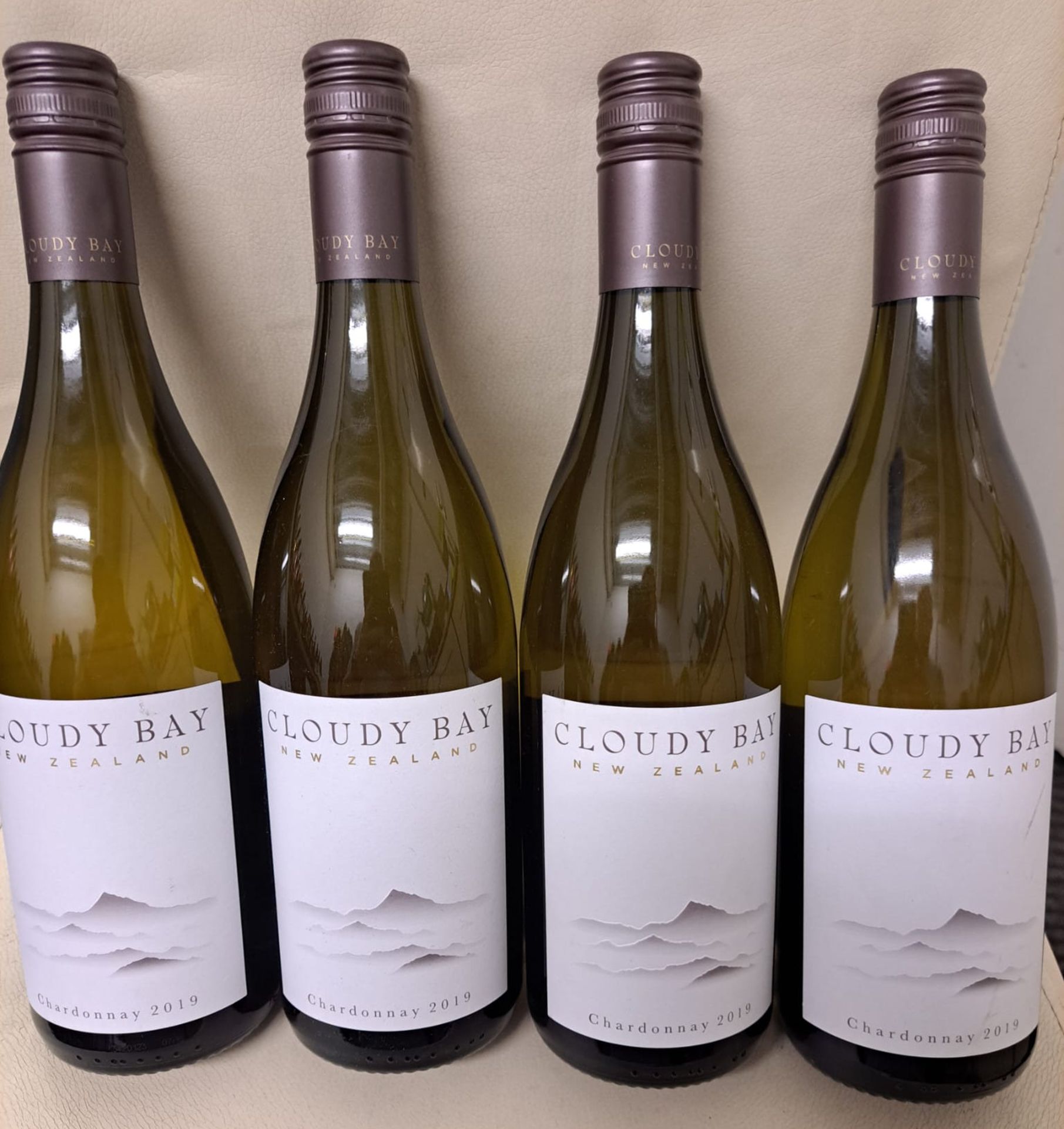 4 x Bottles of 2019 Cloudy Bay New Zealand Chardonnay White Wine - Retail Price £120 - Ref: WAS126 -