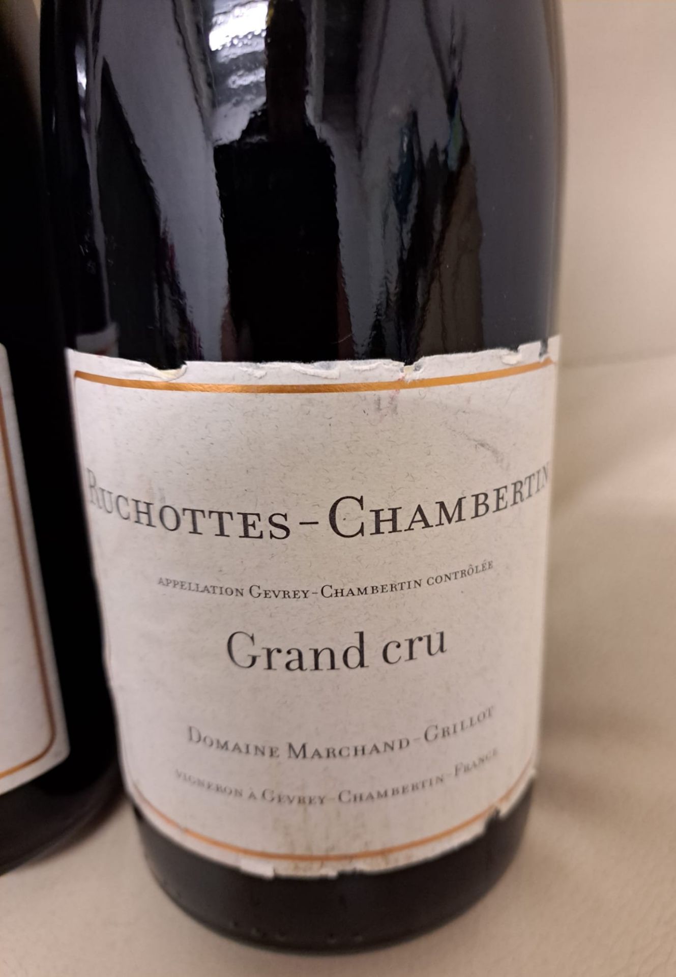 1 x Bottle of 2017 Ruchottes - Chambertin Grand Cru Domaine Marchand - Grillot - Red Wine - Retail - Image 2 of 2