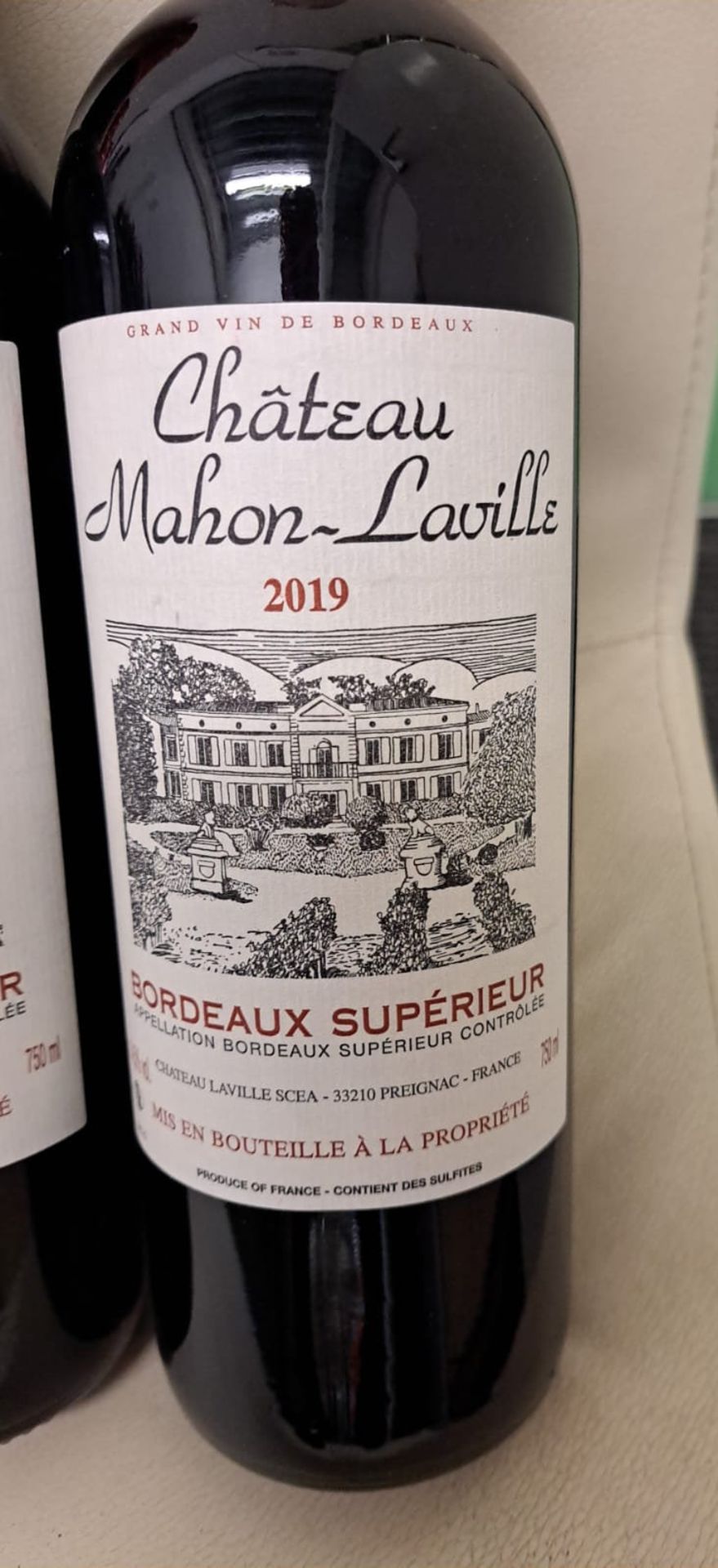 4 x Bottles of 2019 Jean Christophe Barbe Chateau Mahon-Laville, Bordeaux Superieur, France - Retail - Image 2 of 2
