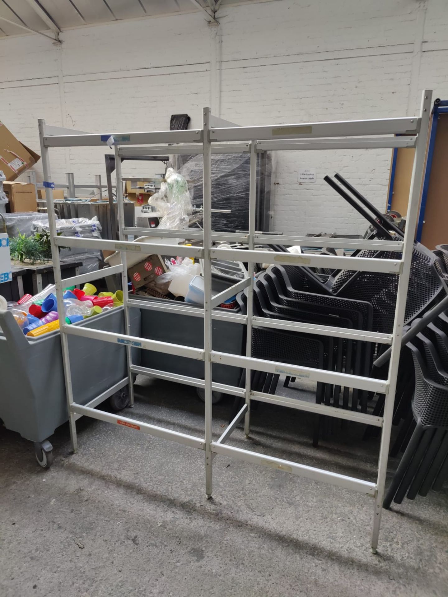 1 x Collection of Cold Room Shelving - Aluminium Shelving With Hygienic Plastic Perforated Shelves - - Image 4 of 5