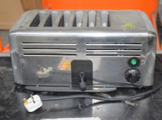 1 x Burco 6 Slot Commercial Toaster With a Stainless Steel Finish - CL011 - Ref: G026 GIT -