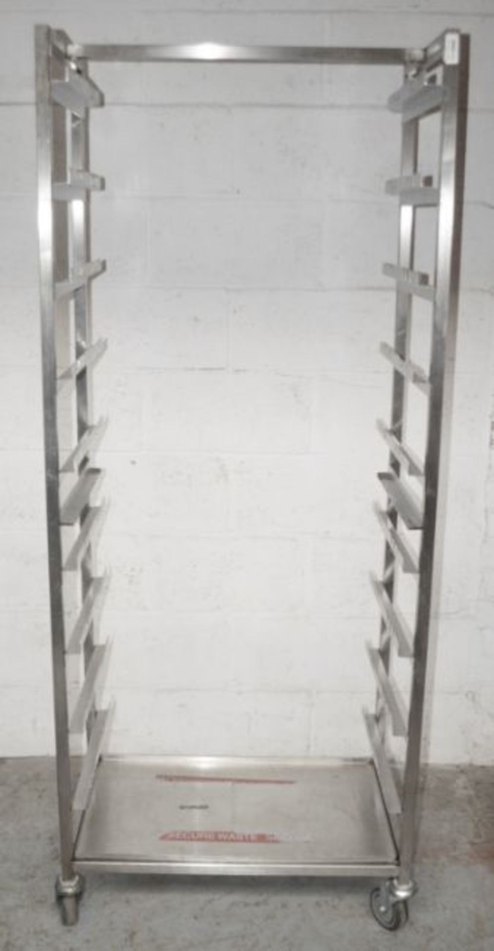 1 x Stainless Steel Commercial Kitchen 10-Grid Mobile Chicken / Meat Prep Rack - Includes Chicken - Image 3 of 3