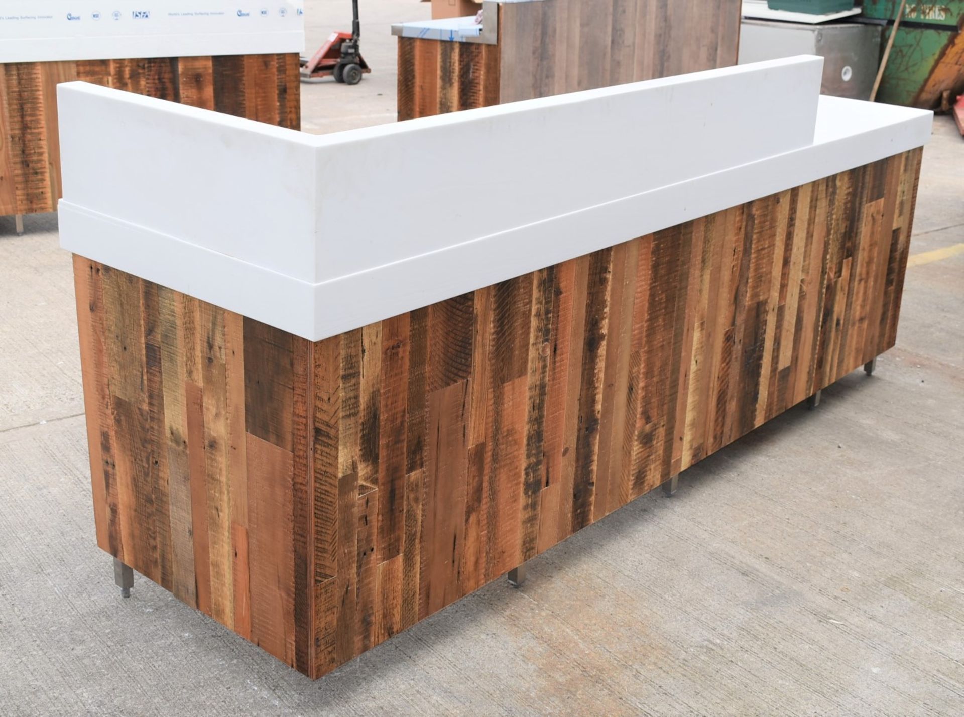 1 x Commercial Coffee Shop Preperation Counter With Natural Wooden Fascia, Hard Wearing Hygenic - Image 18 of 20