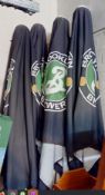 4 x Brooklyn Brewery Outdoor Parasols With Stands - Approx. Height 250cms - Ref: G/IT - CL865 -