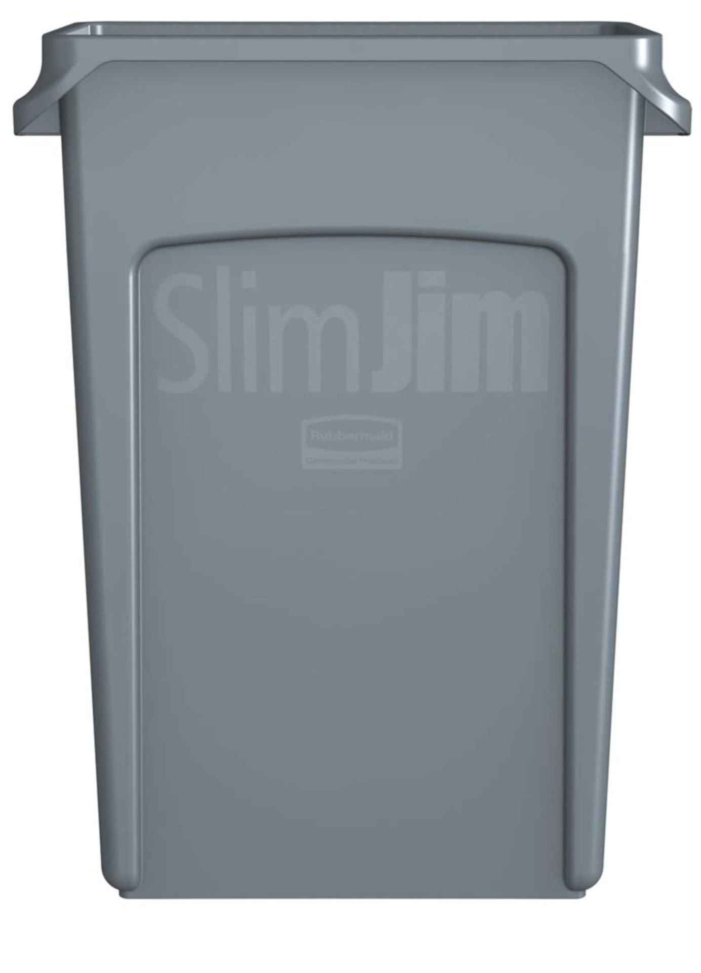 1 x Rubbermaid Slim Jim Waste Bin With Venting Channels Colour: Grey - Type: FG354060 - Brand New - Image 5 of 5