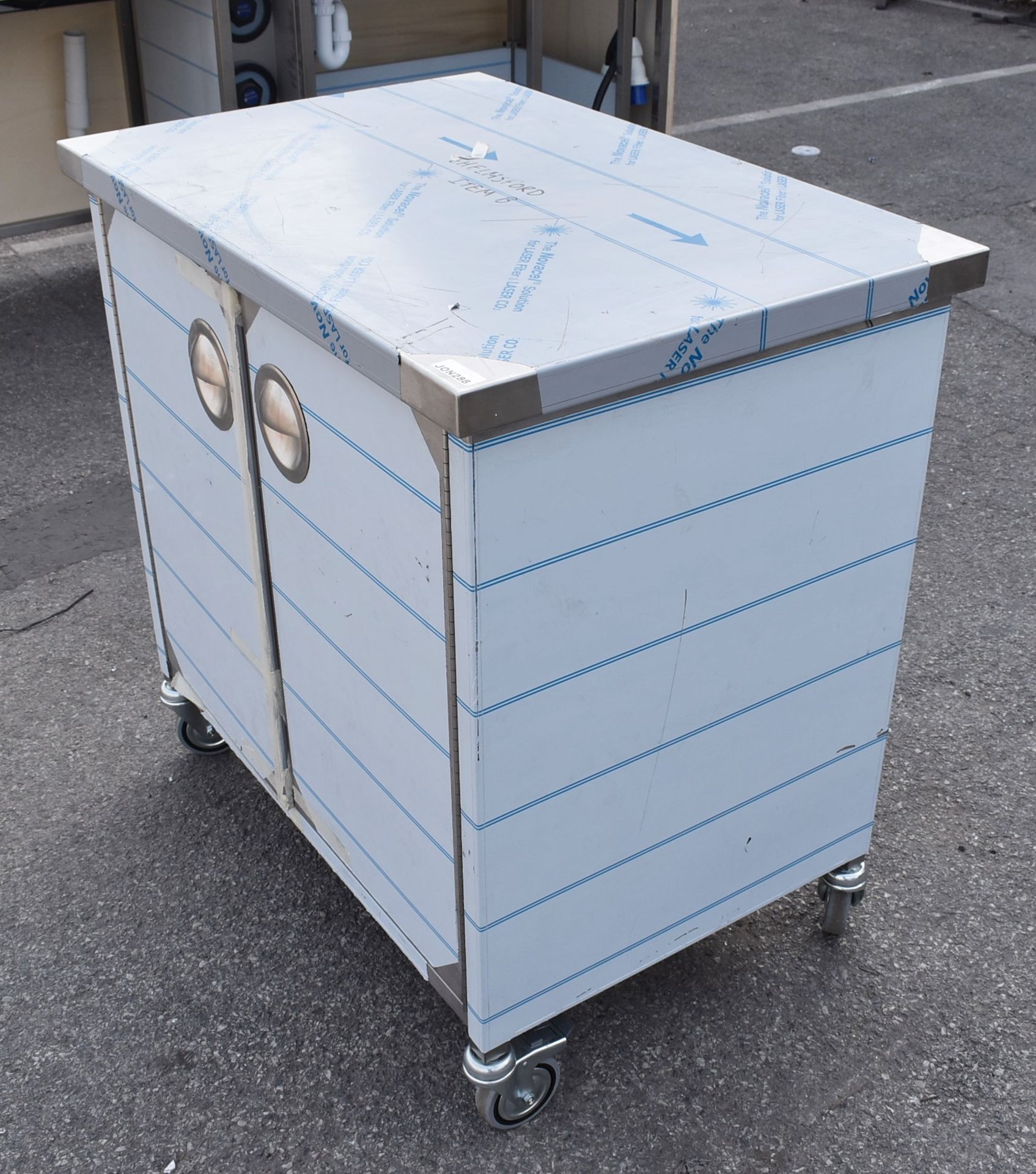 1 x Stainless Steel Mobile Prep Cabinet - New and Unused - Dimensions: H91 x W90 x D60 cms - - Image 6 of 7