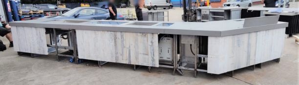 1 x Bespoke Stainless Steel Commercial Indoor/Outdoor Kitchen - Bespoke Retail Food Servery