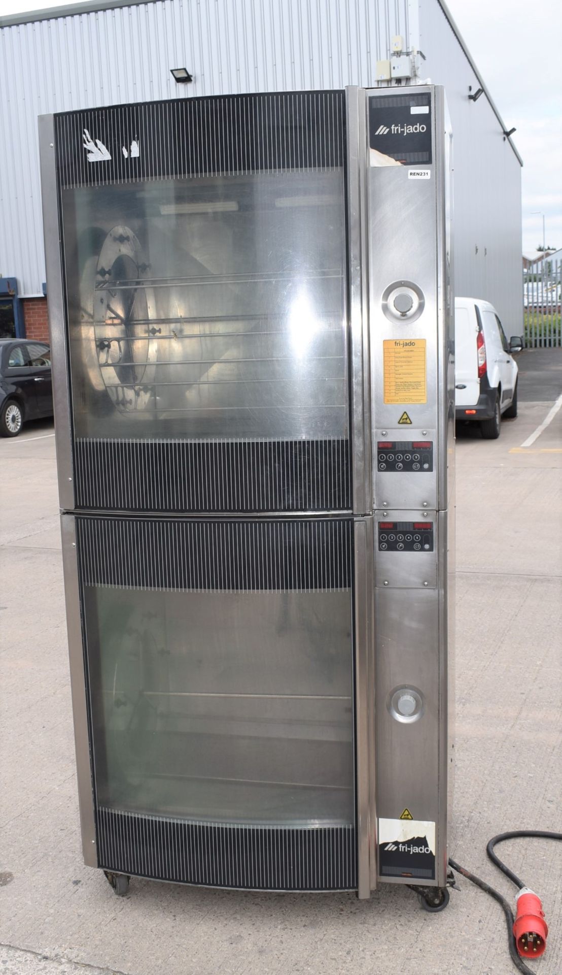 1 x Fri-Jado Rotisserie Chicken Double Oven - 3 Phase Power - Ref: JON231 - CL232 - Location: