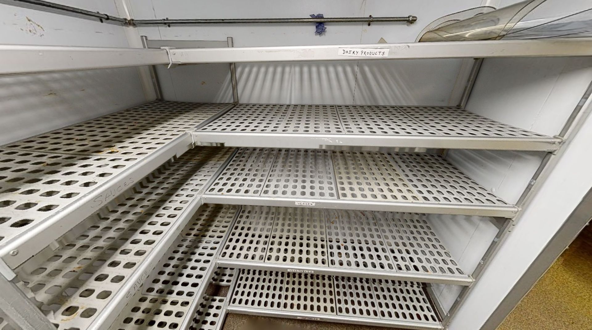 1 x Collection of Cold Room Shelving - Aluminium Shelving With Hygeniec Plastic Perforated Shelves - Image 3 of 3