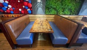 1 x Assorted Collection of Restaurant Seating Benches - Includes 2 x Single & 1 x Back to Back Bench