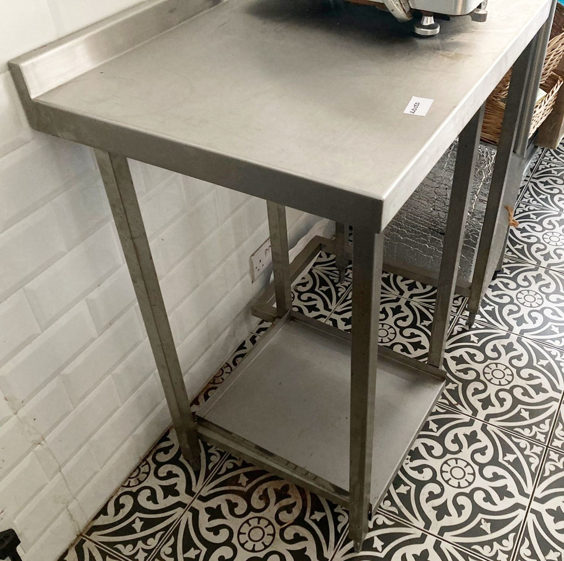 1 x Stainless Steel Prep Table - Dimensions: 90 x 60 x 60 cms - Ref: RVD053 - CL850 - Location: - Image 2 of 2