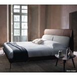 1 x POLTRONA FRAU 'Coupe' Luxury Leather Queen-size Bed Frame & Headboard - Original RRP £7,030
