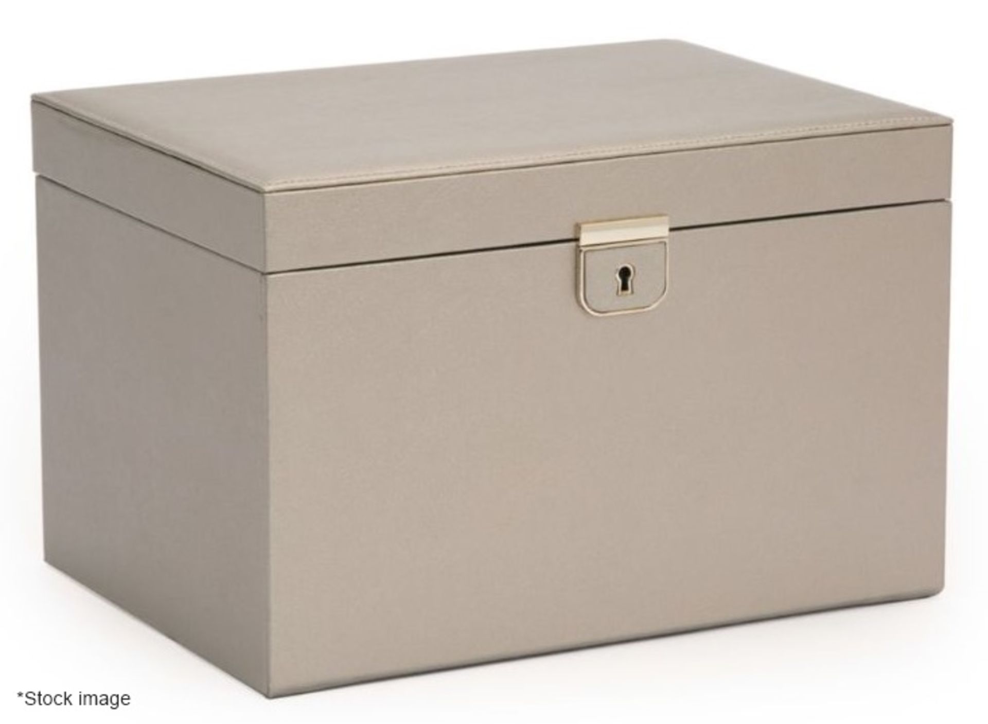 1 x WOLF 'Palermo' Large Luxury Leather Jewellery Box, With A Pewter Finish - Original Price £475.00 - Image 3 of 18