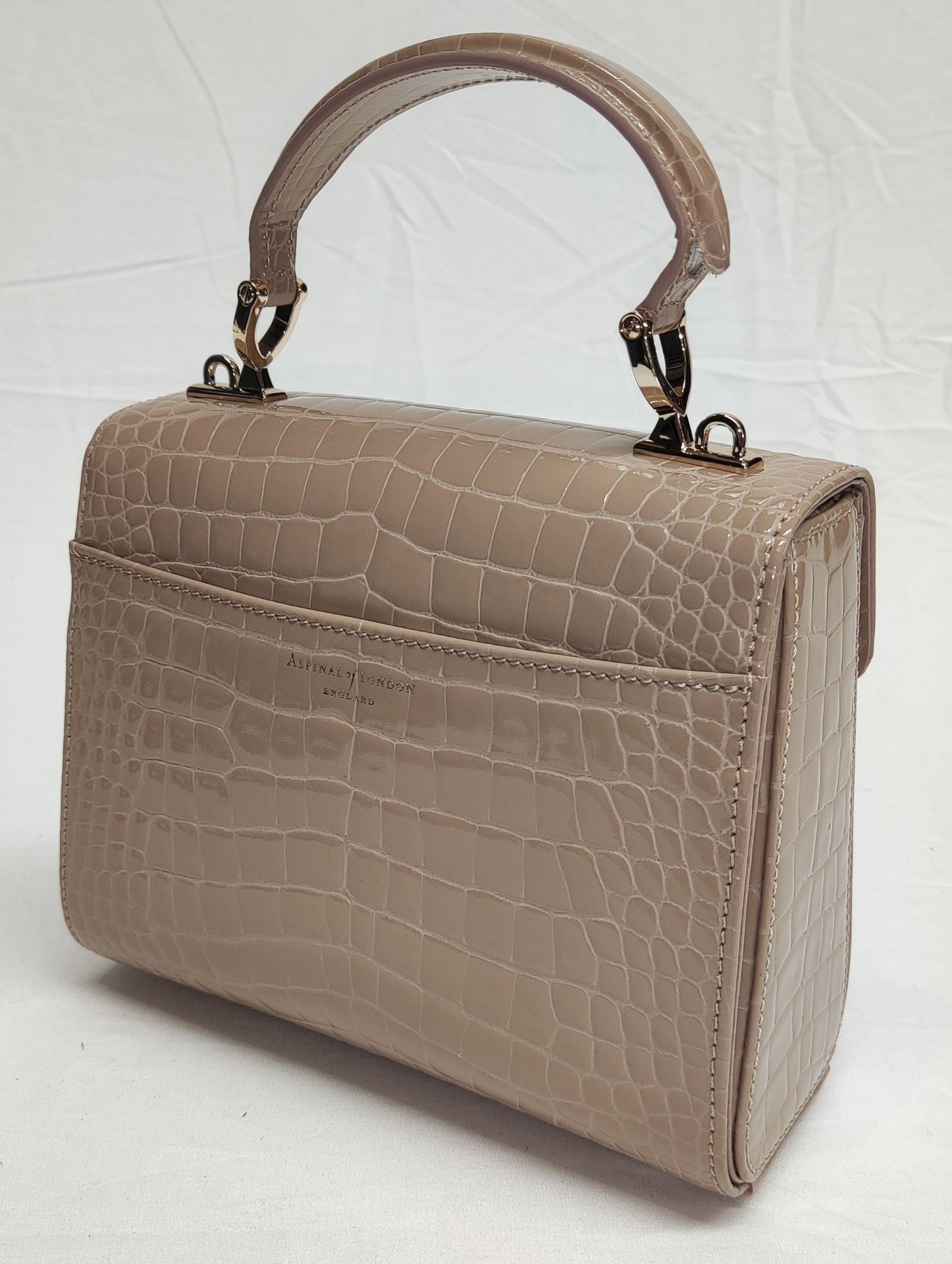 1 x ASPINAL OF LONDON Mayfair Midi Bag In Small Croc Pattern - Boxed - Original RRP £595 - Ref: - Image 4 of 22