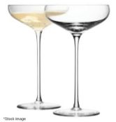 3 x LSA Wine Collection Handmade Champagne Saucers - 300ml - Unused Boxed Stock - Ref: HJL522 /