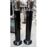 A Pair 1.6-Metre Tall Floorstanding Lamps On Coloums - Ref: CNT458+459/WH2