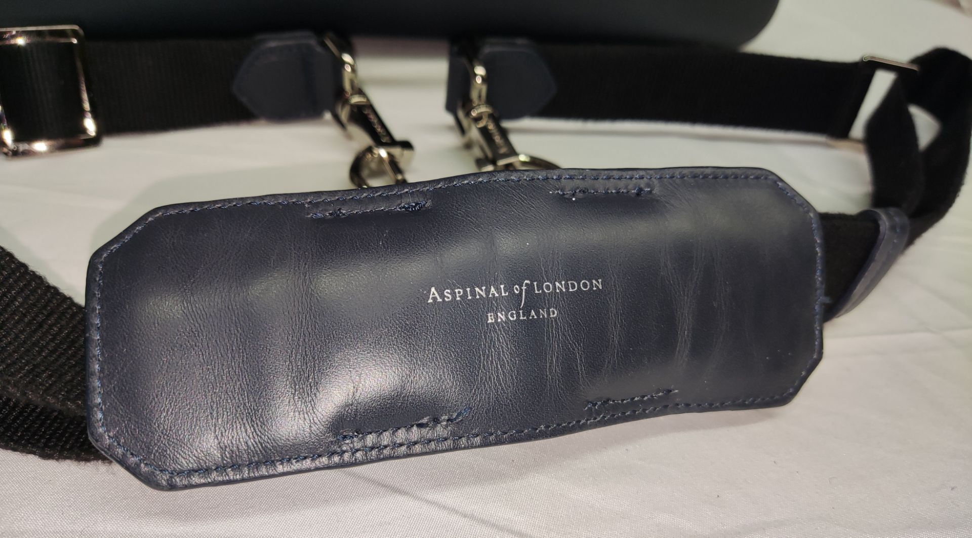 1 x ASPINAL OF LONDON Mount Street Small Laptop Bag In Black Saffiano - Original RRP £650 - Ref: - Image 16 of 21