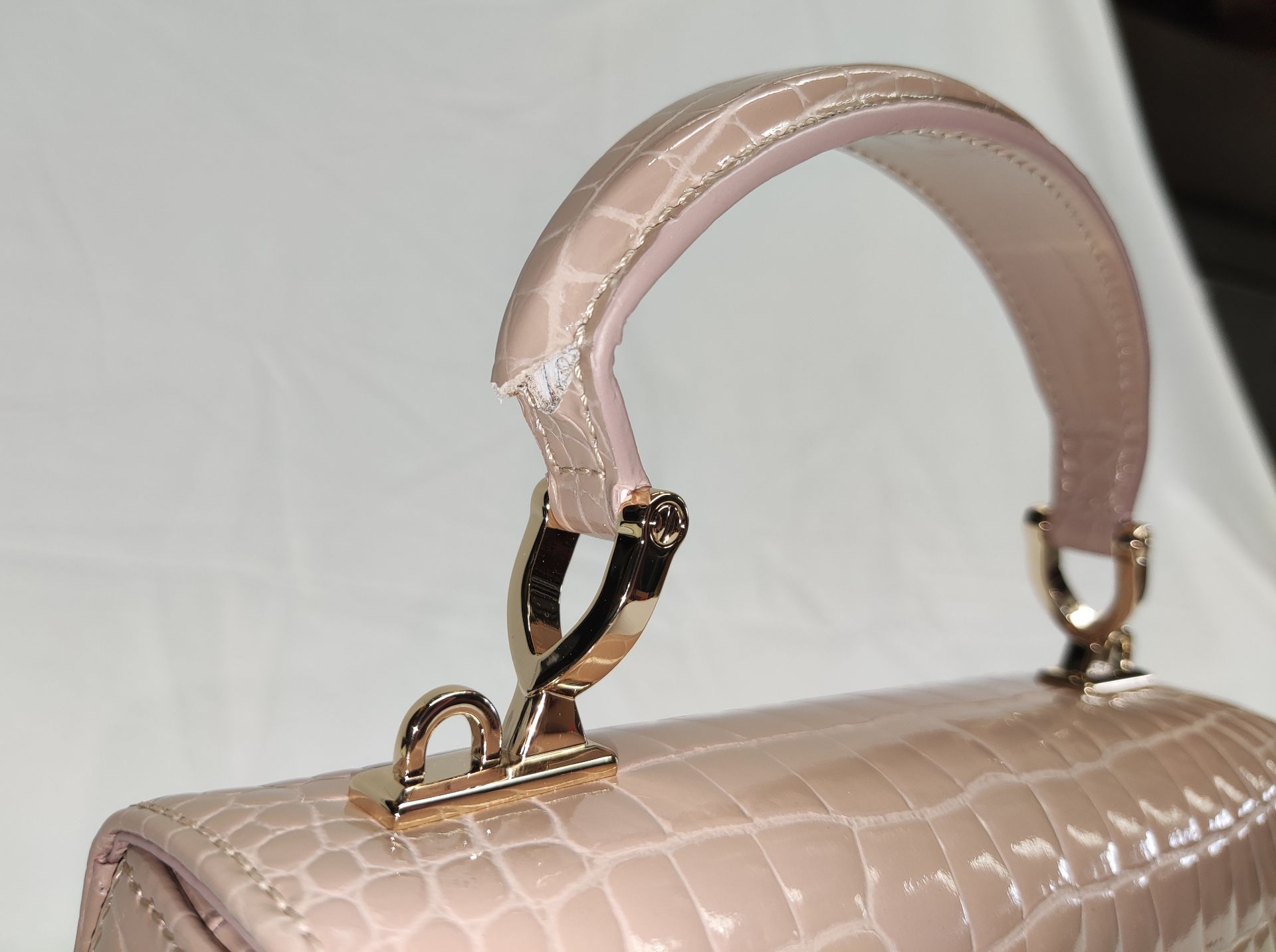 1 x ASPINAL OF LONDON Mayfair Midi Bag In Small Croc Pattern - Boxed - Original RRP £595 - Ref: - Image 8 of 22