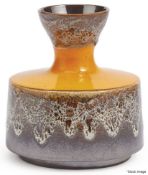 1 x SOHO HOUSE HOME 'Sintra' Luxury Hand-finished Earthenware Vase (19cm) - Original Price £40.00