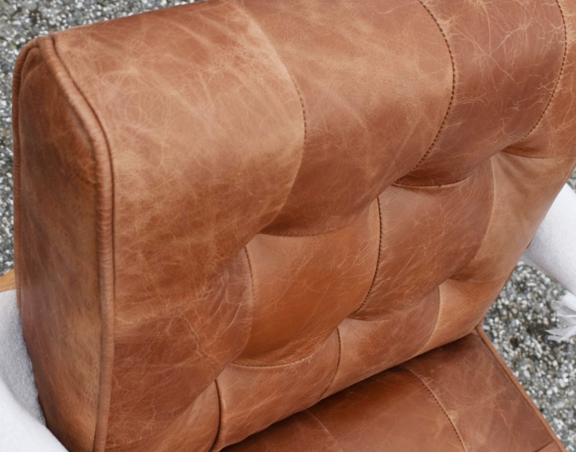 1 x 'Humber' Armchair Upholstered Vintage Brown Leather - New / Unused Stock - CL011 - Location: - Image 2 of 7