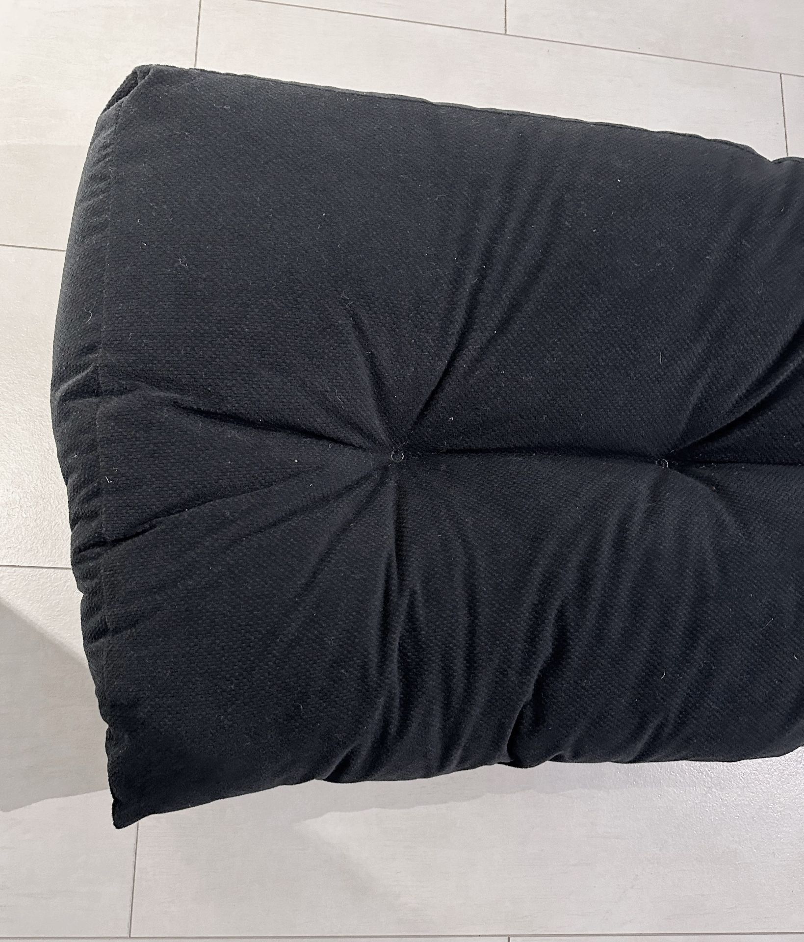 1 x Velvet Chenille Dark Grey Bolster/Headboard Cushion - Made In England - Dimensions: 140x50cm