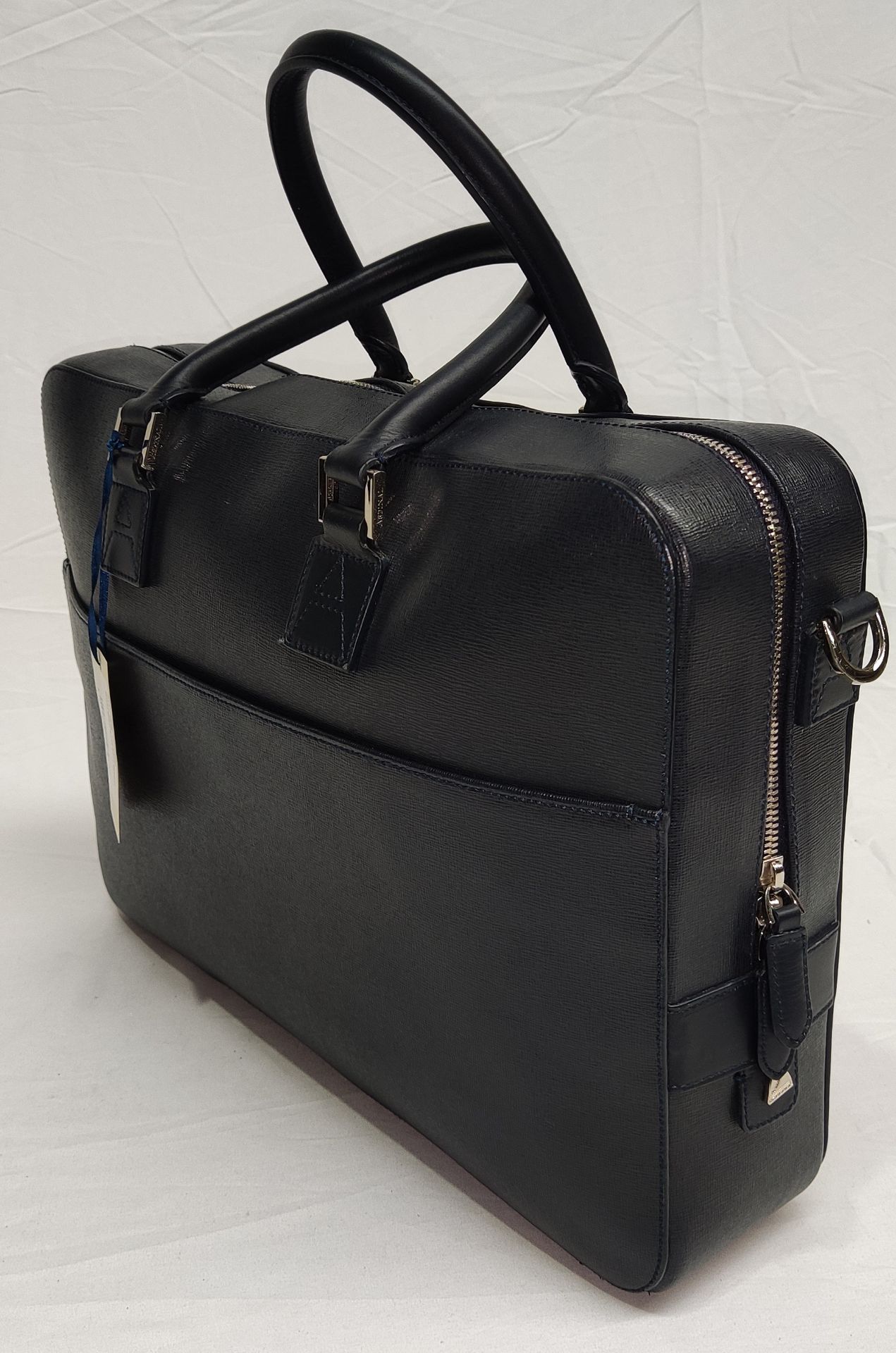 1 x ASPINAL OF LONDON Mount Street Small Laptop Bag In Black Saffiano - Original RRP £650 - Ref: - Image 4 of 21