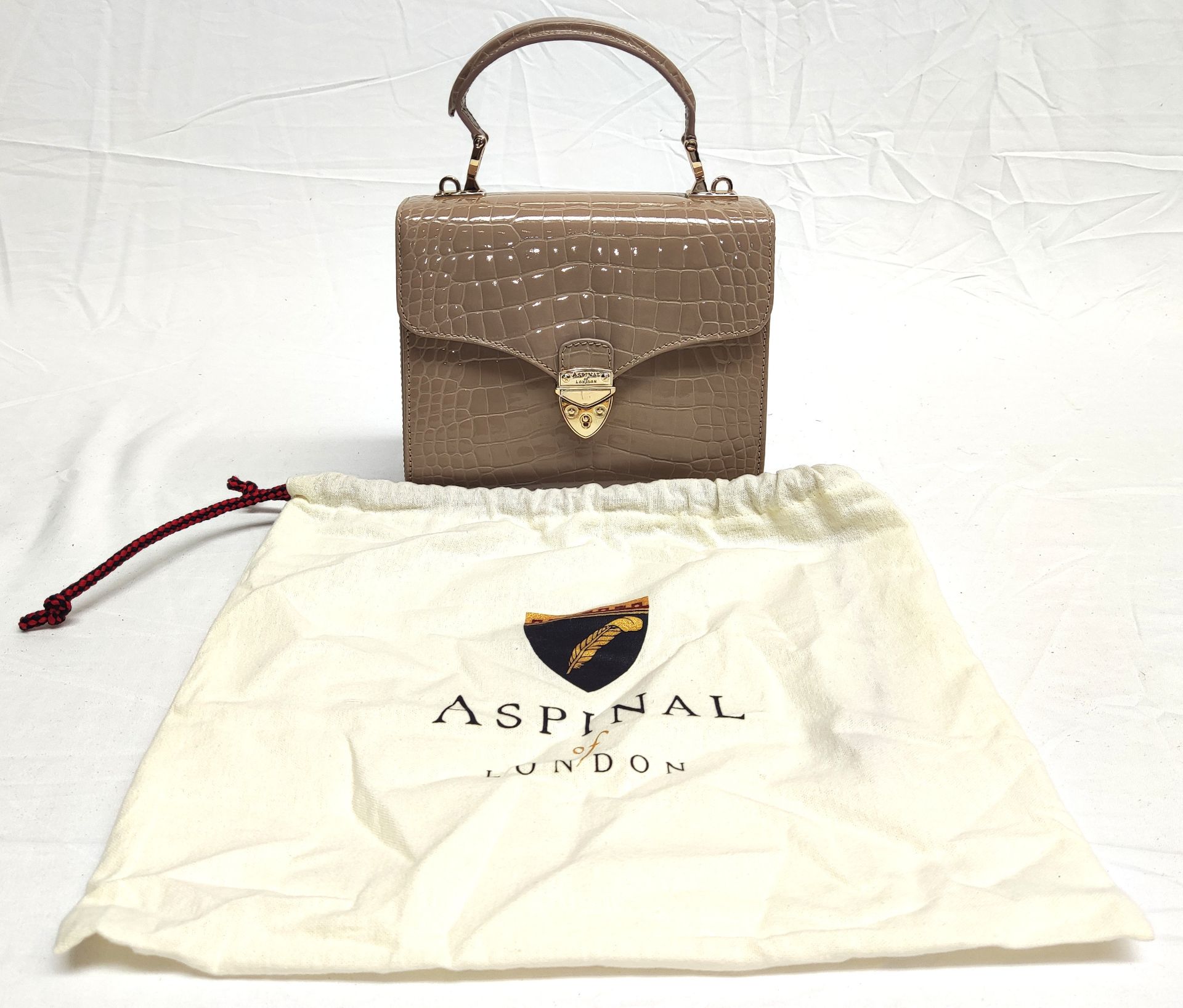 1 x ASPINAL OF LONDON Mayfair Midi Bag In Small Croc Pattern - Boxed - Original RRP £595 - Ref: - Image 21 of 22