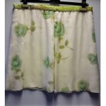 1 x Boutique Le Duc Cream Floral Skirt With Sequin Waistband - Size: 14 - Material: 100% Voilesoie -