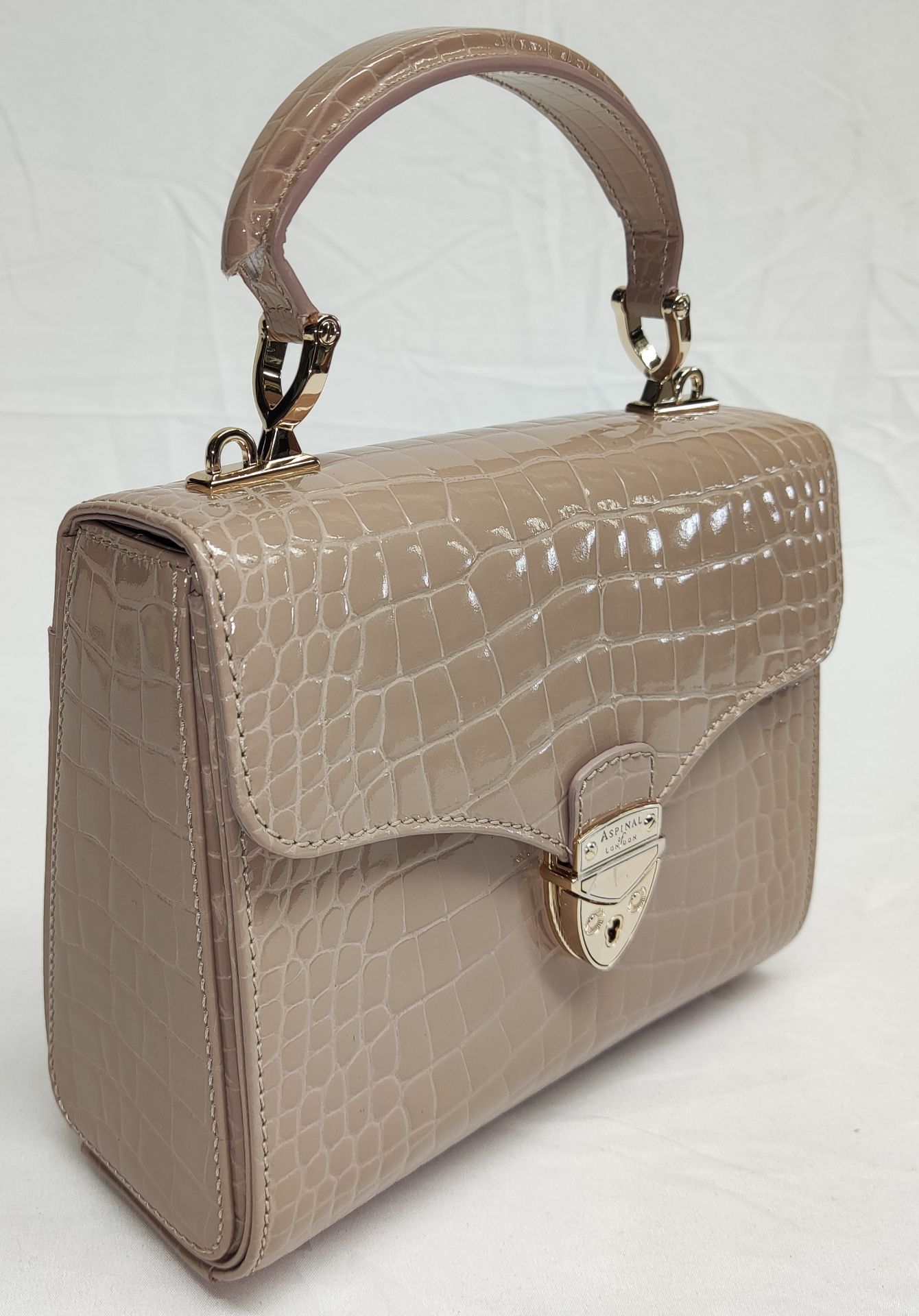 1 x ASPINAL OF LONDON Mayfair Midi Bag In Small Croc Pattern - Boxed - Original RRP £595 - Ref: - Image 5 of 22