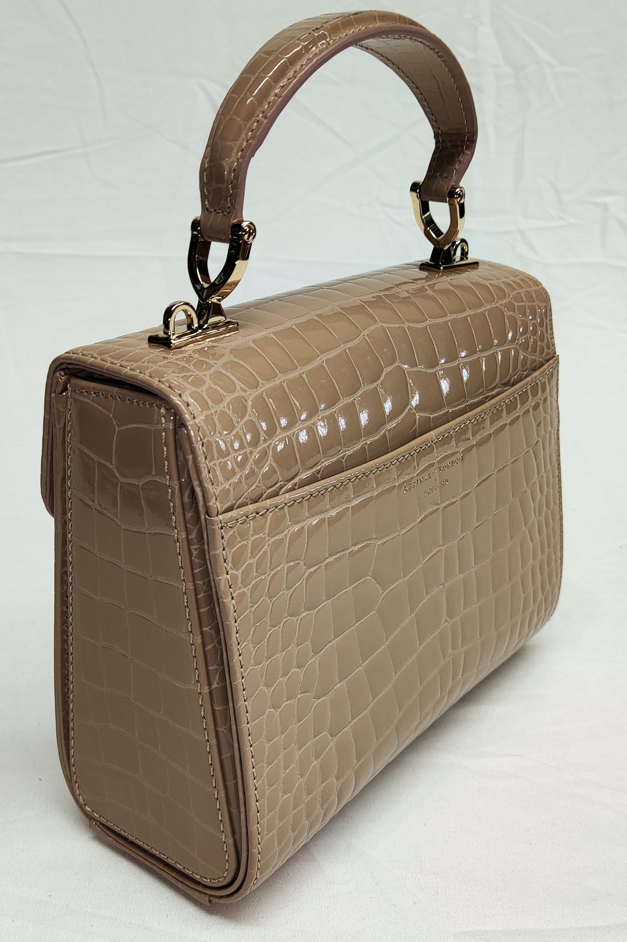 1 x ASPINAL OF LONDON Mayfair Midi Bag In Small Croc Pattern - Boxed - Original RRP £595 - Ref: - Image 3 of 22