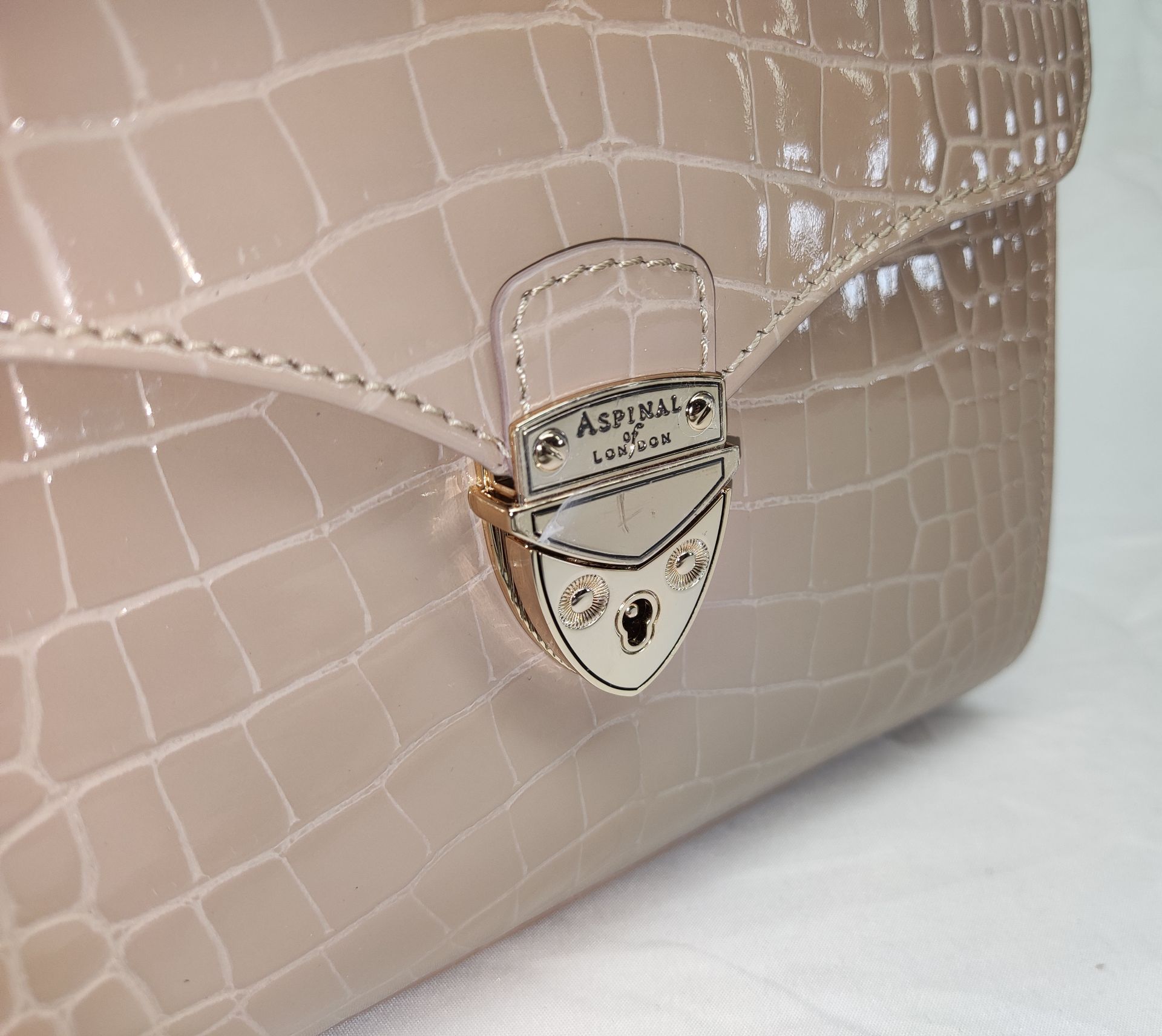 1 x ASPINAL OF LONDON Mayfair Midi Bag In Small Croc Pattern - Boxed - Original RRP £595 - Ref: - Image 6 of 22